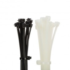 Nsi 7500-SB Cable Tie Black Stl Barb 7.5 inch 50lb 100 Cable Tie Black Stl Barb 7.5" 50lb 100 Price For 100