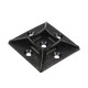 Nsi FTH7A-B Adhesive Tie Mount Black 1x1 inch 100 Adhesive Tie Mount 1" - Black, 100 Per Pack Price For 100
