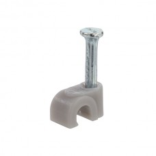 Nsi PNC-157G Poly Nail Clip Grey .157x.260 inch 100 Poly Nail Clip Grey .157x.260" 100 Price For 100