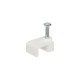 Nsi PNC-335W Poly Nail Clip White .335x.315 inch 100 Poly Nail Clip White .335x.315" 100 Price For 100
