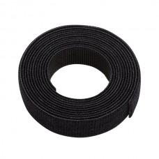 Nsi V875 Cable Tie Velcro Black 80 inch perf every 8 inch 80" Roll Black Velcro Cable Tie (Perforated Every 8"), 1 Price For 1
