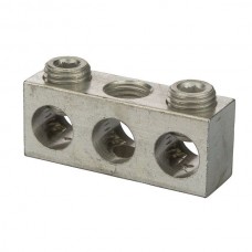 Nsi 2/0-14-32 3 Hole Neutral Aluminum Multiple Connector, 2/0-14 AWG, 3 Holes 2 Circuits - Non UL Price For 25