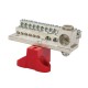 Nsi 2024MB 24 Crct Stked Neut C/W P1 225A Stacked Neutral Bar, 4-14 AWG 20 Circuits, 1/0-14 AWG 4 Circuits &amp; 350 MCM - 6 AWG Main Lug With Mtg Base Price For 1