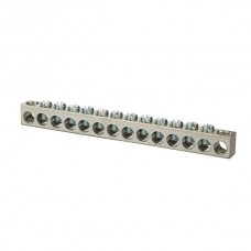Nsi 4-14-14114 14 Hole AL Neutral Bar Aluminum Multiple Connector, 4-14 AWG, 14 Holes 12 Circuits Price For 50