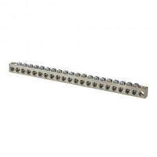 Nsi 4-14-22122 22 Hole AL Neutral Bar Aluminum Multiple Connector, 4-14 AWG, 22 Holes 20 Circuits Price For 50
