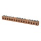 Nsi 4C-14-15611 15 Hole Cu Neutral Bar Copper Multiple Connector, 4-14 AWG, 15 Holes 13 Circuits Price For 50