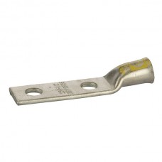 Nsi GL250NB Copper Compression Lug Short 250 MCM Copper Compression Lug Short 250 MCM, Peep Insp Hole, 1/2" Bolt Size, 2 Hole 1 3/4" Hole Spacing, YELLOW, Belled end for fine STRanded conductor Price For 12