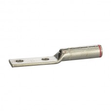 Nsi L10N-14 Copper Compression Lug Long 1/0 AWG 1/0AWG Cu. Compression, 1/2 Bolt Size, PINK Price For 50