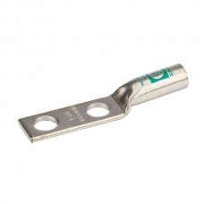 Nsi L1N-38 Copper Compression Lug Long 1 AWG 1 AWG Cu Compression Lug, 3/8" Bolt Size With 1" Spacing, GREEN Price For 50