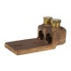 Nsi TL500-2L2 Terminal Lug Twin 500-4/0 Bronze 500 - 300 MCM, 2 Wire Cast Bronze Terminal Lug W/ (2) 1/2" Mtg Holes Price For 6