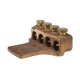 Nsi TL500-4L2 Terminal Lug 500-4/0 Bronze 500 - 300 MCM, 4 Wire Cast Bronze Terminal Lug W/ (2) 1/2" Mtg Holes Price For 2