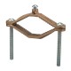 Nsi G-12 Ground Clamp HD 2 1/2-4 inch Bronze Ground Clamp, 2 1/2" - 4" Water Pipe Size, 2 STR Ground Wire Max  UL CSA Price For 6
