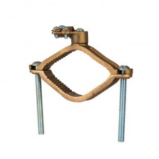 Nsi G-15 Ground Clamp HD 2 1/2-4 inch w/Adapter Heavy Duty Bronze Ground Clamp, 2 1/2" - 4" Water Pipe, 4/0 STR Ground Wire Max,  UL Price For 6
