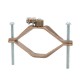 Nsi G-16 Ground Clamp HD 4 1/2-6 inch w/Adapter Heavy Duty Bronze Ground Clamp, 4 1/2" - 6"  Water Pipe, 4/0 STR Ground Wire Max,  UL Price For 3