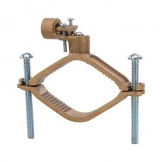 Nsi G-18 Ground Clamp HD 2 1/2-4 inch w/ 1/2 inch Rigid Heavy Duty Bronze Ground Clamp For Rigid Conduit, 1/2" Conduit Hub, 2 1/2" - 4" Water Pipe, 2/0 STR Ground Wire Max,  cULus CSA Price For 6