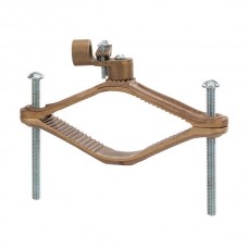 Nsi G-19 Ground Clamp HD 4 1/2-6 inch w/ 1/2 inch Rigid Heavy Duty Bronze Ground Clamp For Rigid Conduit, 1/2" Conduit Hub, 4 1/2" - 6" Water Pipe, 2/0 STR Ground Wire Max,  cULus CSA Price For 3