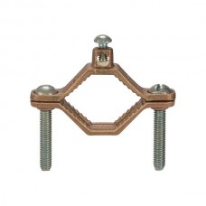 Nsi G-2-S Ground Clamp HD 1 1/4-2 inch Bronze Ground Clamp, 1 1/4" - 2" Water Pipe Size, 2 STR Ground Wire Max  cULus Price For 10