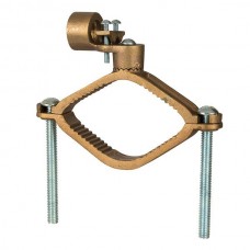 Nsi G-24 Ground Clamp HD 2 1/2-4 inch w/ 1 inch Rigid Heavy Duty Bronze Ground Clamp For Rigid Conduit, 1" Conduit Hub, 2 1/2" - 4" Water Pipe, 3/0 STR Ground Wire Max,  cULus CSA Price For 6