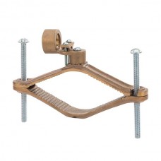 Nsi G-25 Ground Clamp HD 4 1/2-6 inch w/ 1 inch Rigid Heavy Duty Bronze Ground Clamp For Rigid Conduit, 1" Conduit Hub, 4 1/2" - 6" Water Pipe, 3/0 STR Ground Wire Max,  cULus CSA Price For 3