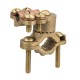 Nsi G-3BS Ground Clamp HD 1/2-1 inch w/Armored Bronze Ground Clamp With Adapter And Brass Scres 1/2" - 1" Water Pipe Size, 4/0 STR Ground Wire Max,  cULus CSA Price For 20