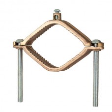 Nsi G-4 Ground Clamp 1 1/4-2 inch w/Armored Heavy Duty Bronze Ground Clamp 1 1/4" - 2" Water Pipe Size, 4/0 STR Ground Wire Max,  UL Price For 10