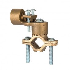 Nsi G-5 Ground Clamp HD 1/2-1 inch w/ 1/2 inch Rigid Heavy Duty Bronze Ground Clamp For Rigid Conduit, 1/2" Conduit Hub, 1/2" - 1" Water Pipe, 2/0 STR Ground Wire Max,  cULus CSA Price For 15