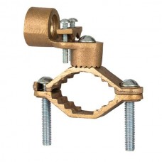 Nsi G-8 Ground Clamp HD 1 1/4-2 inch w/ 3/4 inch Rigid Heavy Duty Bronze Ground Clamp For Rigid Conduit, 3/4" Conduit Hub, 1 1/4" - 2" Water Pipe, 3/0 STR Ground Wire Max,  cULus CSA Price For 8