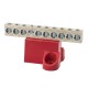Nsi GBA2-10 Isolated Ground Bar AL 10 Circuit Aluminum Isolated Ground Bar, Al/Cu, 2 -14 AWG Wire Range, 10 Circuit Price For 3