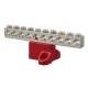 Nsi GBA20-10 Isolated Ground Bar AL 10 Circuit Aluminum Isolated Ground Bar, Al/Cu, 2/0 -14 AWG Wire Range, 10 Circuit Price For 3