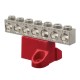 Nsi GBA20-7 Isolated Ground Bar AL 7 Circuit Aluminum Isolated Ground Bar, Al/Cu, 2/0 -14 AWG Wire Range, 7 Circuit Price For 3