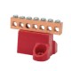 Nsi GBC2-7 Isolated Ground Bar CU 7 Circuit Copper Isolated Ground Bar, 2-14 AWG Wire Range, 7 Circuit Price For 3