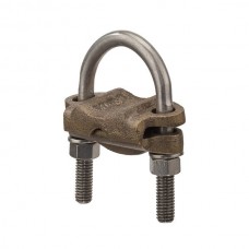 Nsi UC-120 Heavy Duty U Bolt Ground Clamp 1 Cond. Heavy Duty Ground Conn. 1.25" Pipe, Cable Range 2/0-4,  UL Price For 12