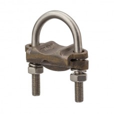 Nsi UC-121 Heavy Duty U Bolt Ground Clamp 1 Cond. Heavy Duty Ground Conn. 1" Pipe, Cable Range 250-2/0,  UL Price For 12