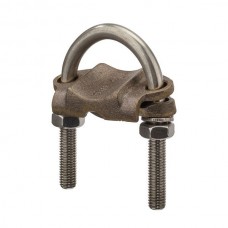 Nsi UC-126 Heavy Duty U Bolt Ground Clamp 1 Cond. Heavy Duty Ground Conn. 1.5" Pipe, Cable Range 2/0-4,  UL Price For 12