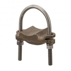 Nsi UC-138 Heavy Duty U Bolt Ground Clamp 1 Cond. Heavy Duty Ground Conn. 2.5" Pipe, Cable Range 250-2/0,  UL Price For 6