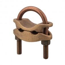Nsi UC-221 Heavy Duty U Bolt Ground Clamp 2 Cond. Heavy Duty Ground Conn. 1" Pipe, Cable Range 250-2/0, 2 Cable,  UL Price For 6