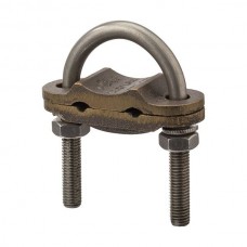 Nsi UC-227 Heavy Duty U Bolt Ground Clamp 2 Cond. Heavy Duty Ground Conn. 1.5" Pipe, Cable Range 250-2/0, 2 Cable,  UL Price For 6