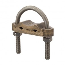 Nsi UC-233 Heavy Duty U Bolt Ground Clamp 2 Cond. Heavy Duty Ground Conn. 2" Pipe, Cable Range 250-2/0, 2 Cable,  UL Price For 3