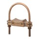 Nsi UC-242 Heavy Duty U Bolt Ground Clamp 2 Cond. Heavy Duty Ground Conn. 3" Pipe, Cable Range 2/0-4, 2 Cable,  UL Price For 3