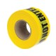Nsi BT-308 Caution Tape 3 inch  Yellow 3" Yellow Barricade Tape "Caution Do Not Enter" Price For 1