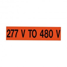 Nsi VM-A-37 Voltage Markers 277V To 480V Voltage Markers 277 V to 480V, 1ea. 9x2.25" Price For 1