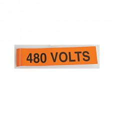 Nsi VM-B-37 Voltage Markers 277V To 480V Voltage Markers 277V To 480V, 4ea. 4.5x1.125" Price For 1