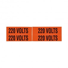 Nsi VM-B-5 Voltage Markers 220 Volts Voltage Markers 220 Volts, 4ea. 4.5x1.125" Price For 1