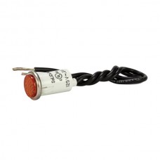 Nsi 79755LW Round Indicator Light Round Indicator Light Amber Lens, Stainless Bezel Price For 1