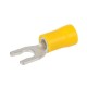 Nsi S12-10V-L 12-10 Vinyl Locking Spade, 50 Per Pack 12-10 AWG Vinyl Insulated Locking Spade, 50 Per Pack Price For 50