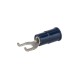 Nsi S16-10V-F 16-14 Vinyl Flange Spade, 100 Per Pack 16-14 AWG Vinyl Insulated Flange Spade, 100 Per Pack Price For 100