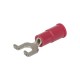 Nsi S22-6V-F 22-18 Vinyl Flange Spade, 100 Per Pack 22-18 AWG Vinyl Insulated Flange Spade, 100 Per Pack Price For 100