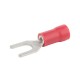 Nsi S22-8V-S 22-18 Vinyl Spade #8 Stud 22-18 AWG Vinyl Insulated Spade #8 Stud - Small Pack Of25 Price For 1