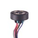 Nsi 2227 7-Pin receptacle with gasket 7-Pin receptacle with gasket, 120-480V, 15A Max, 12" Leads Price For 1