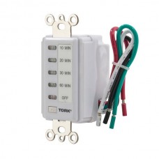 Nsi D1060MW 10/20/30/60 Min Wall Sw Timer 120V White Electronic 10/20/30/60 Minute Wall Switch Timer 15A 120V White Price For 1